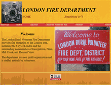 Tablet Screenshot of londonfiredepartment.org